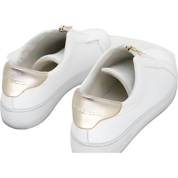 Michael Kors Keaton Zip Slip-On Sneakers Pale Gold Women's US 7.5M - Picture 3 of 6